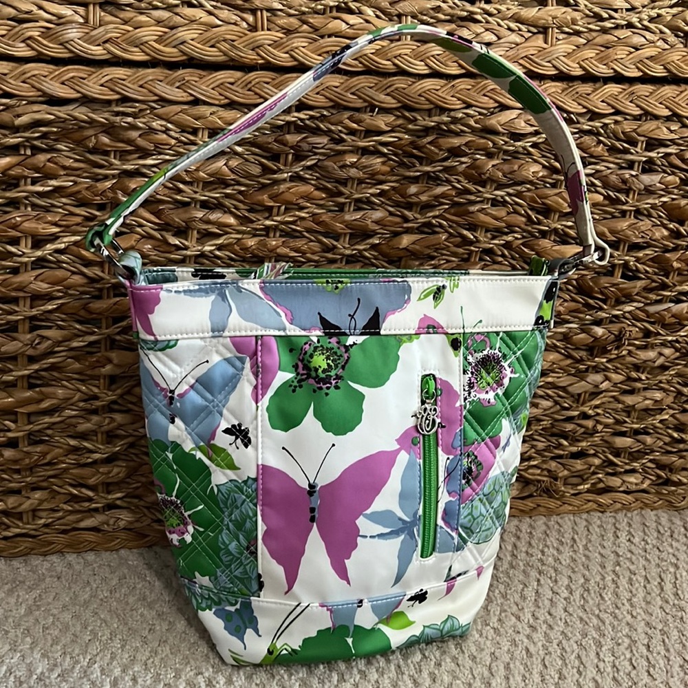 Vera Bradley Sateen Quilted Butterfly🦋 Garden Tote